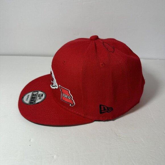 New Era Kansas City Chiefs NFL 9FIFTY Embroidered Hat and Brim Snapback Cap NWT - Picture 4 of 9